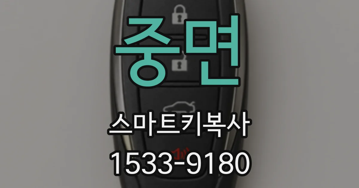 중면 스마트키복사