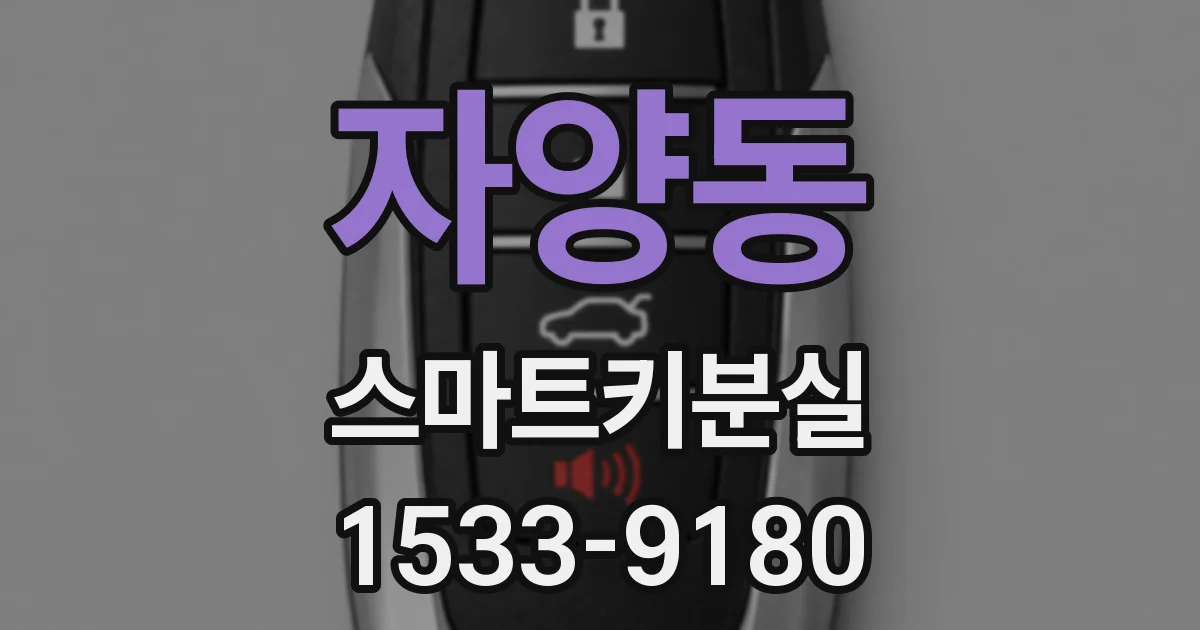 자양동 스마트키분실