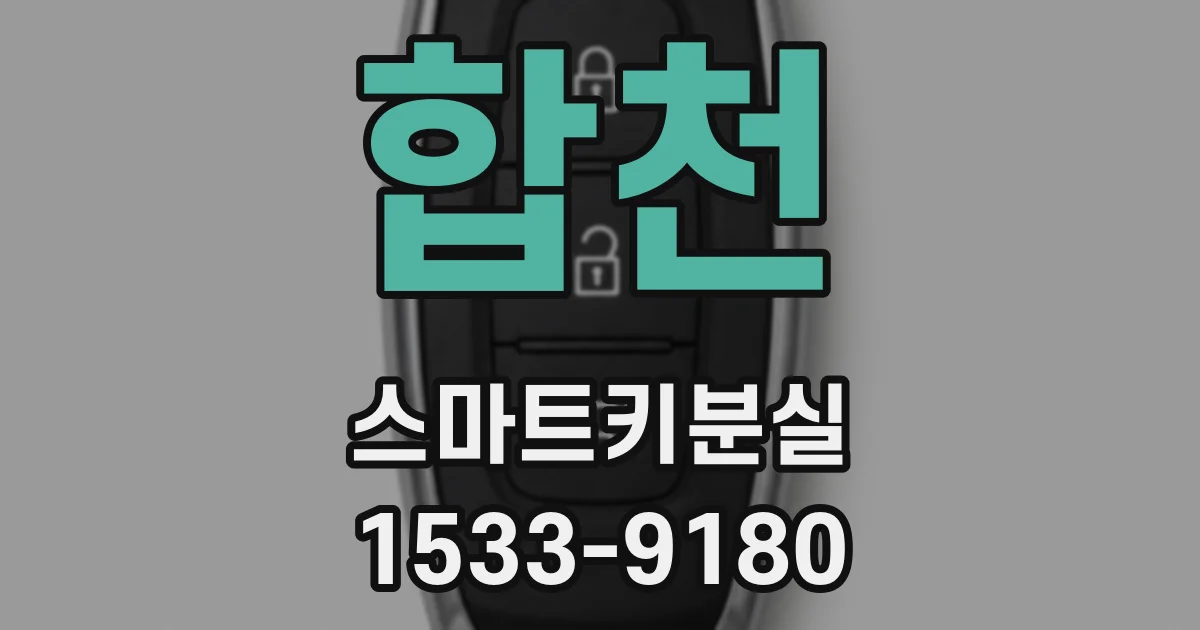 합천 스마트키분실