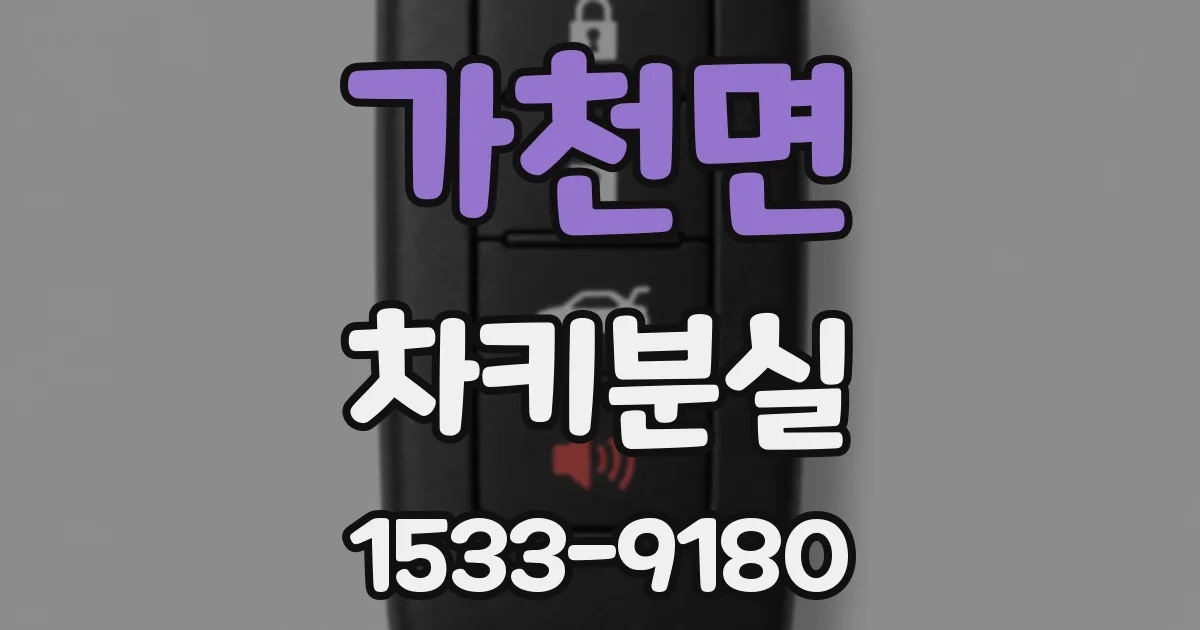 가천면 차키분실