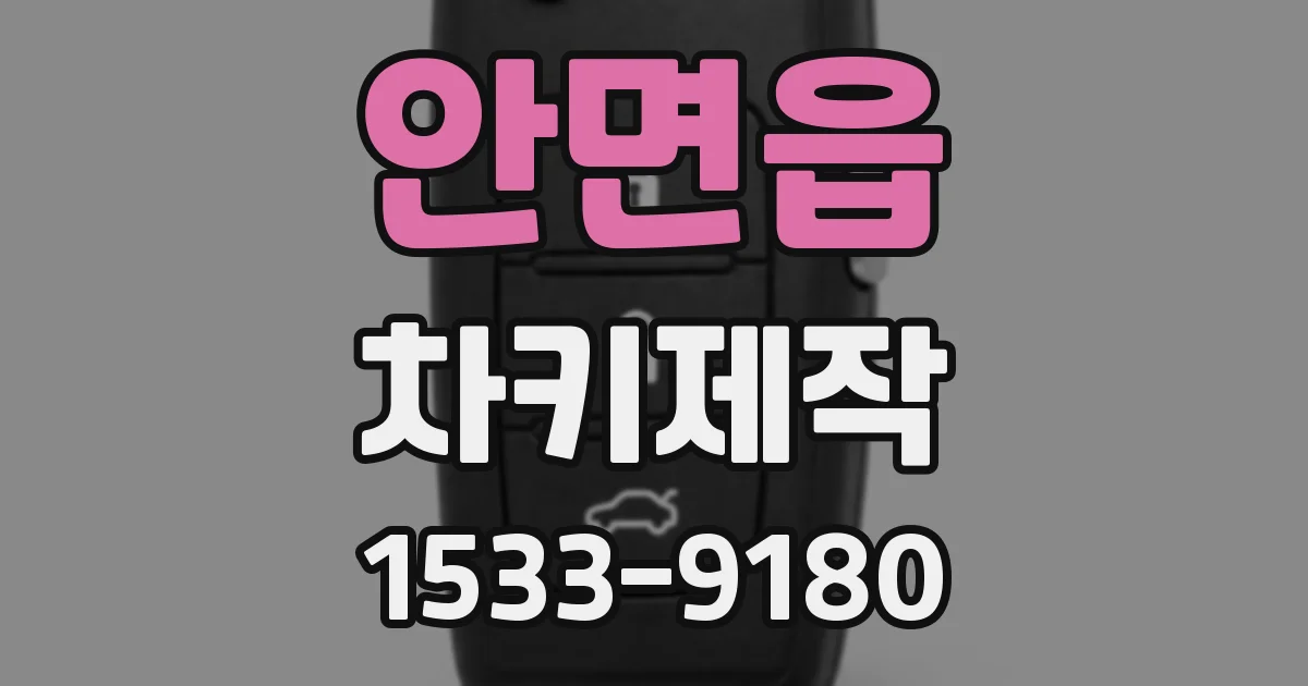 안면읍 차키제작