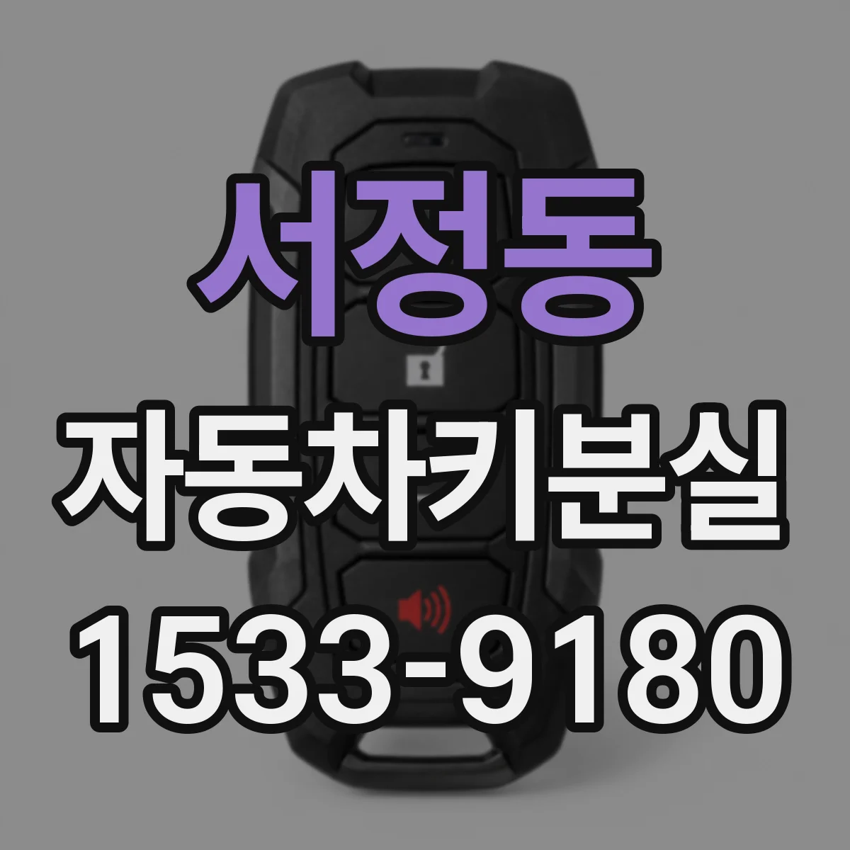 서정동 자동차키분실