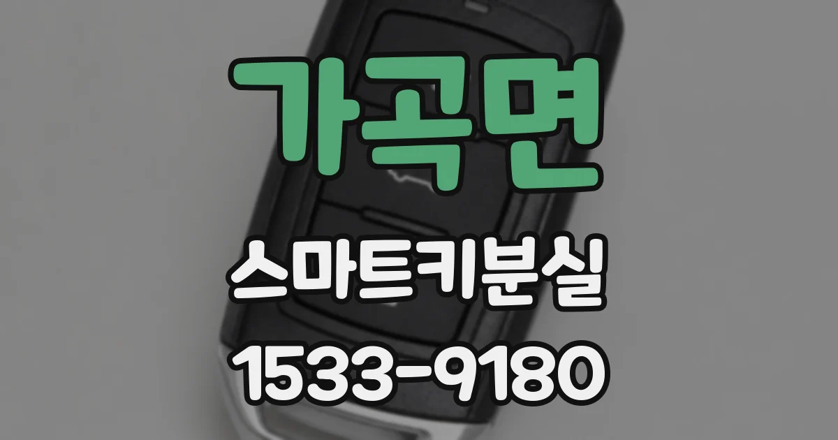 가곡면 스마트키분실