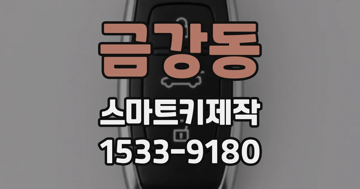 금강동 스마트키제작