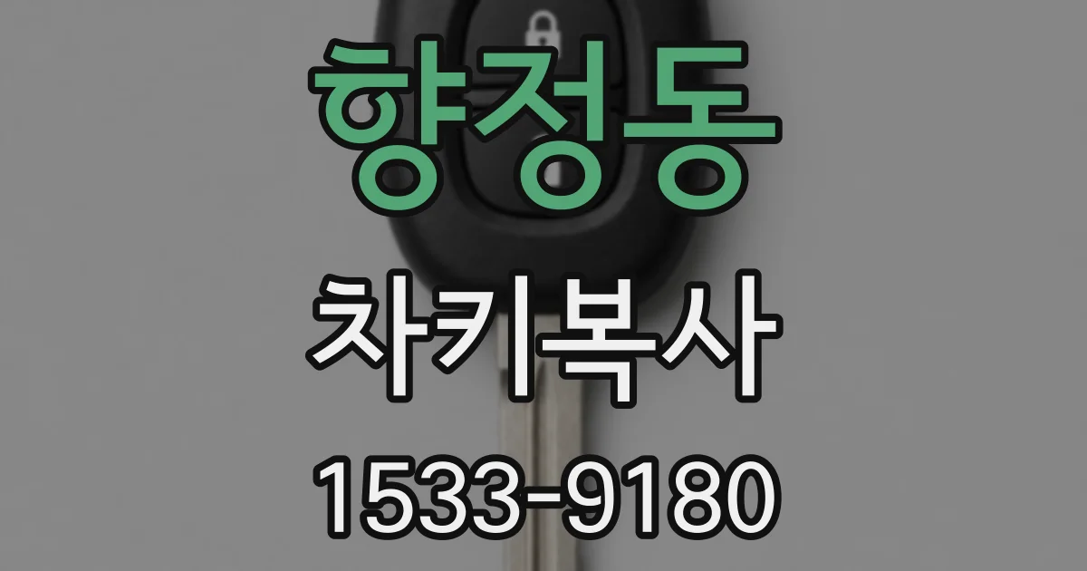 향정동 차키복사
