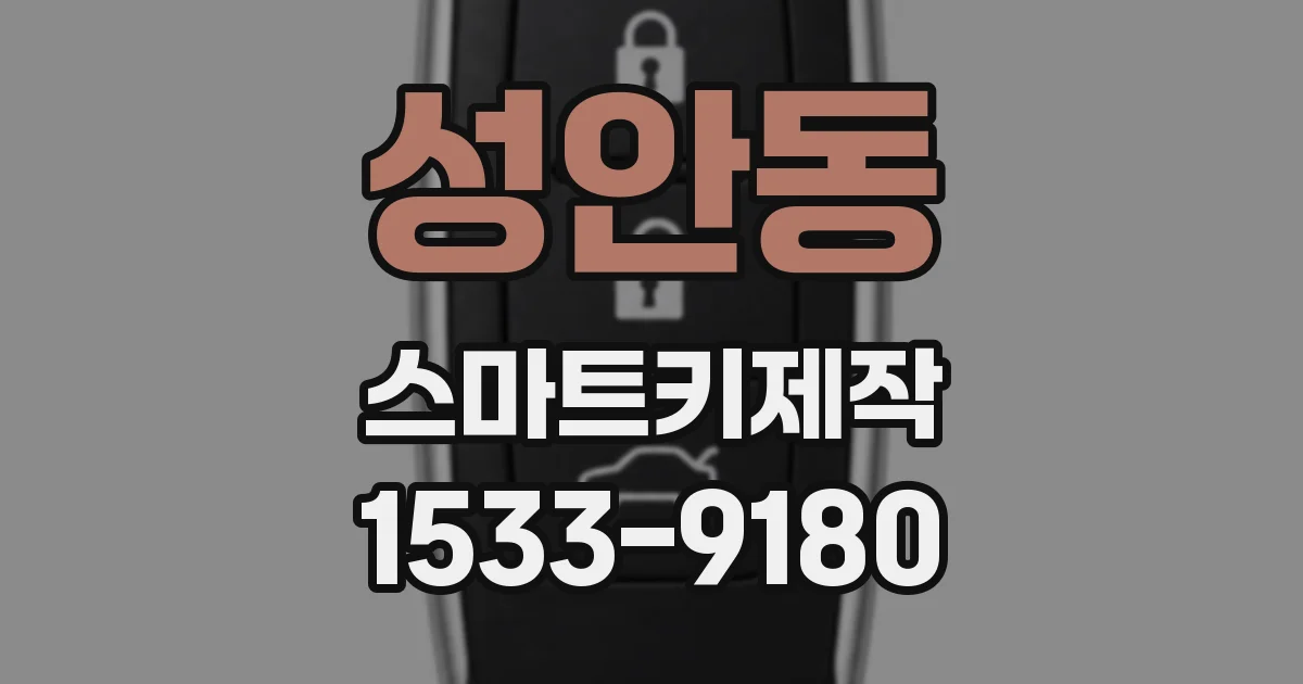 성안동 스마트키제작