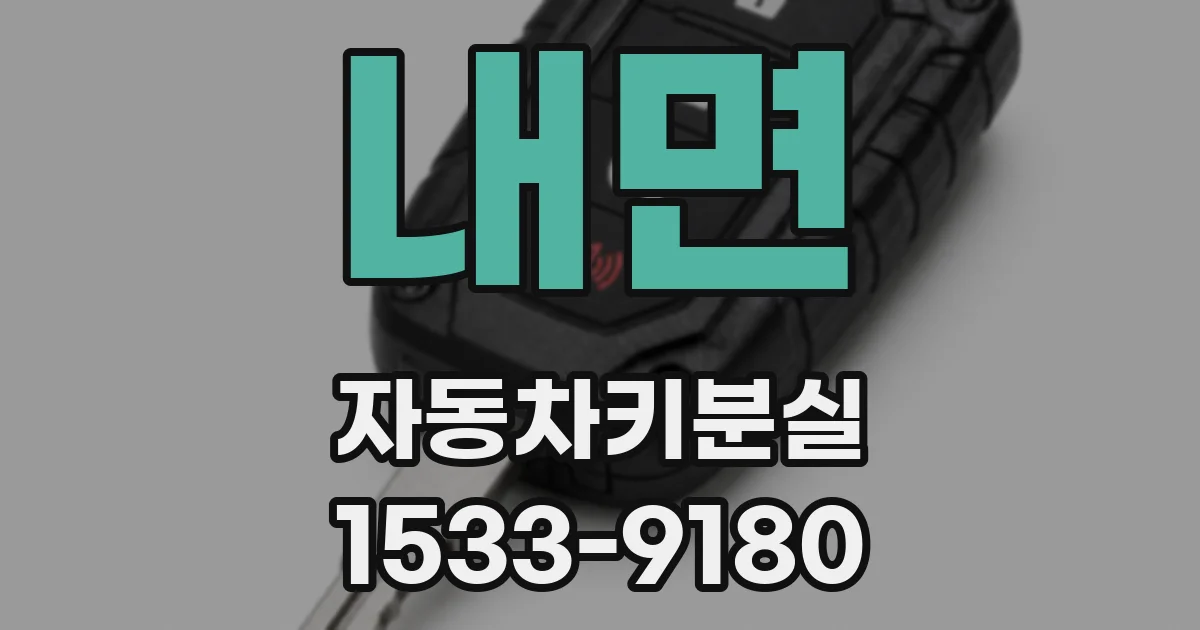 내면 자동차키분실