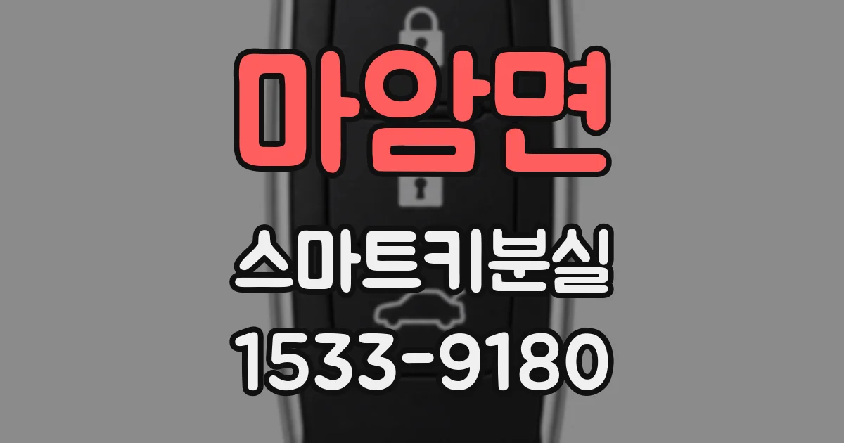 마암면 스마트키분실