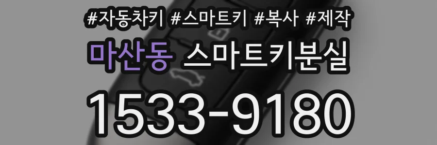 마산동 스마트키분실