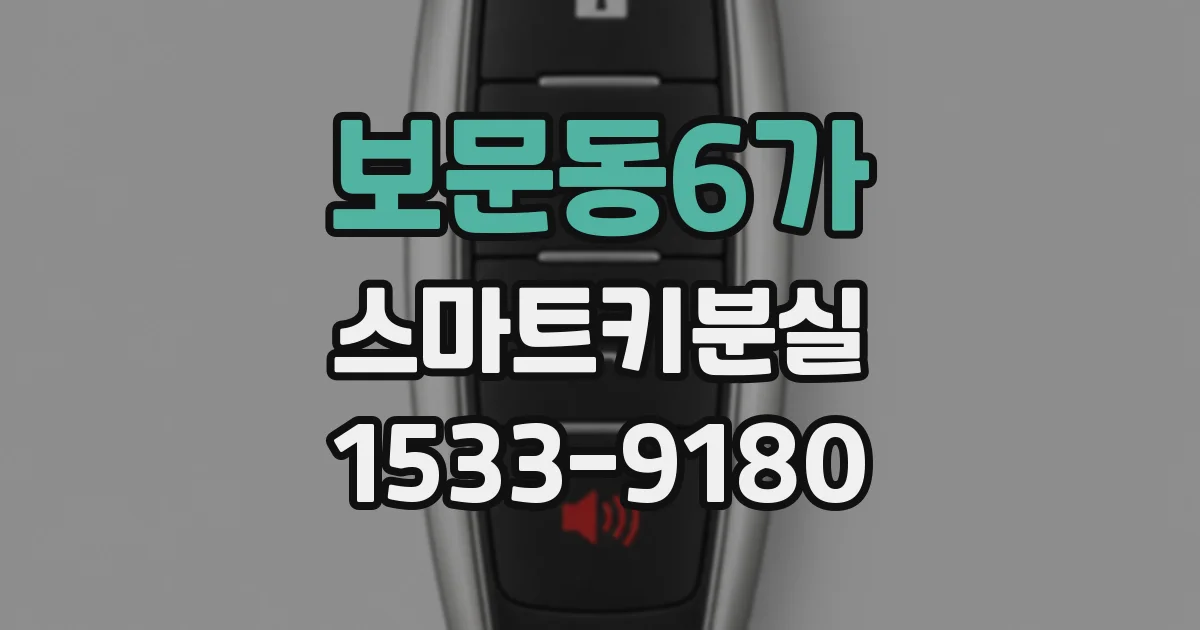 보문동6가 스마트키분실