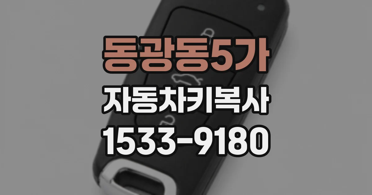 동광동5가 자동차키복사