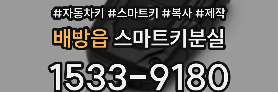 배방읍 스마트키분실