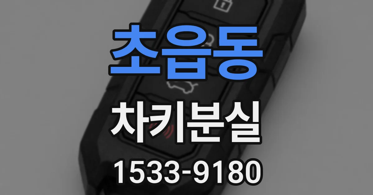 초읍동 차키분실