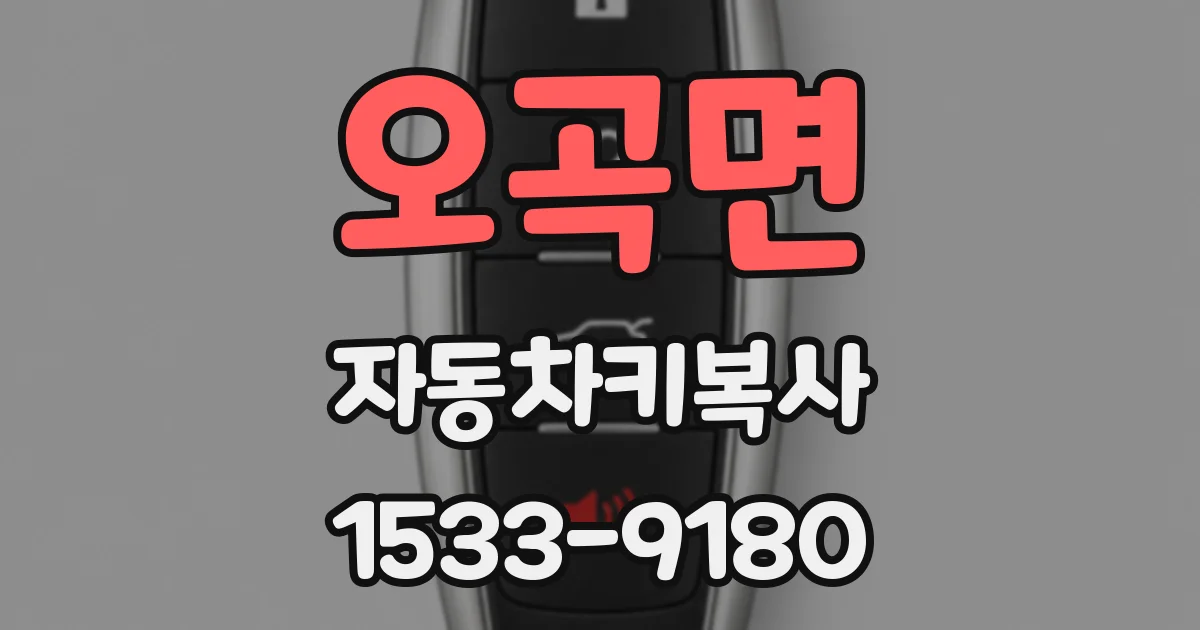 오곡면 자동차키복사