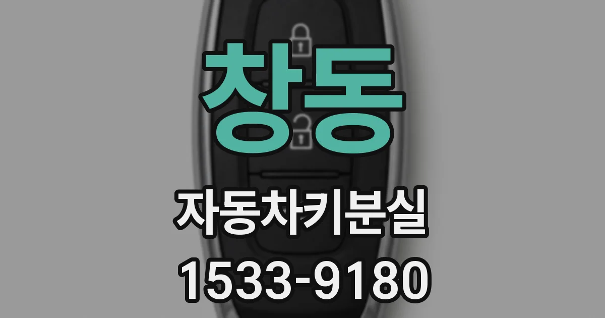 창동 자동차키분실