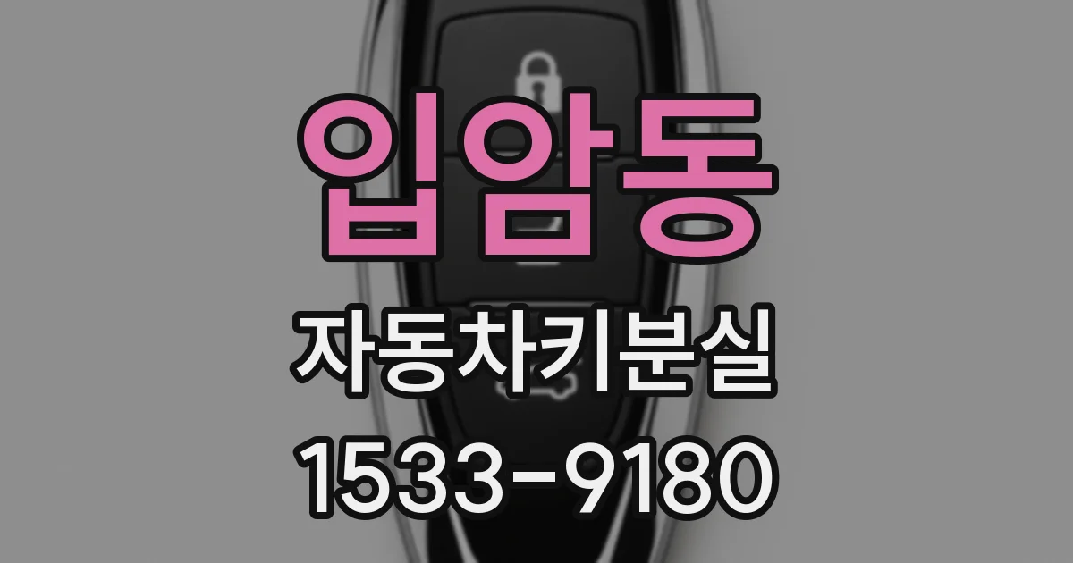 입암동 자동차키분실