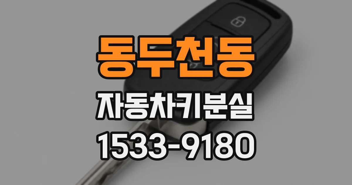 동두천동 자동차키분실