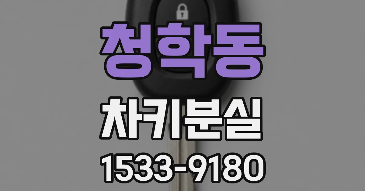 청학동 차키분실