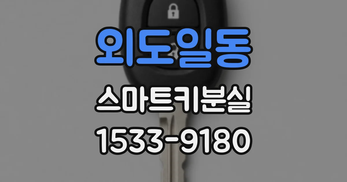외도일동 스마트키분실