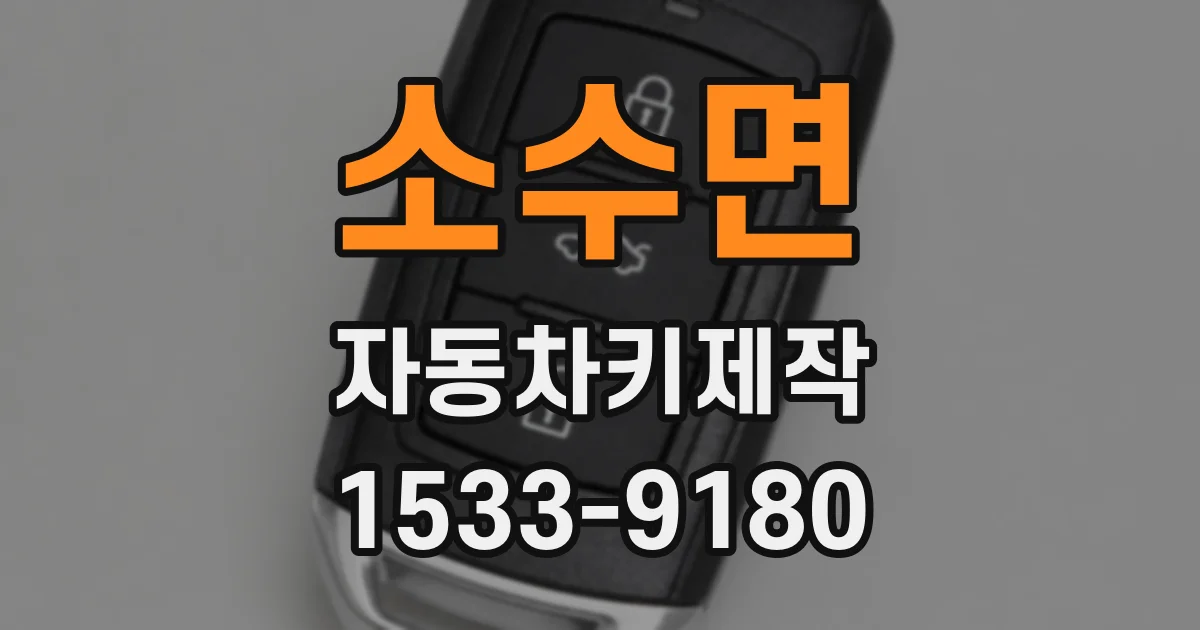 소수면 자동차키제작