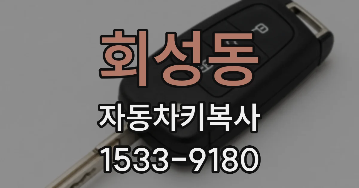 회성동 자동차키복사