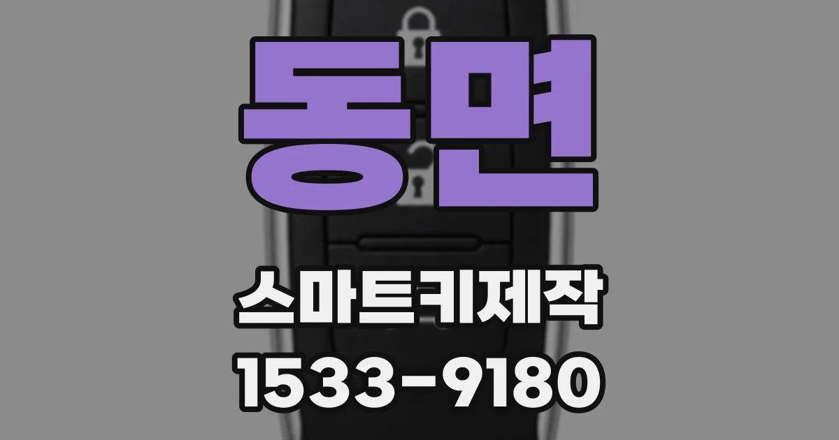 동면 스마트키제작