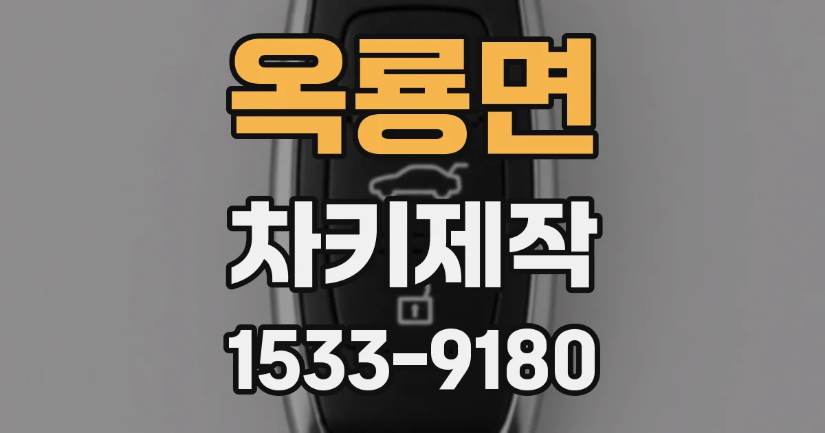옥룡면 차키제작