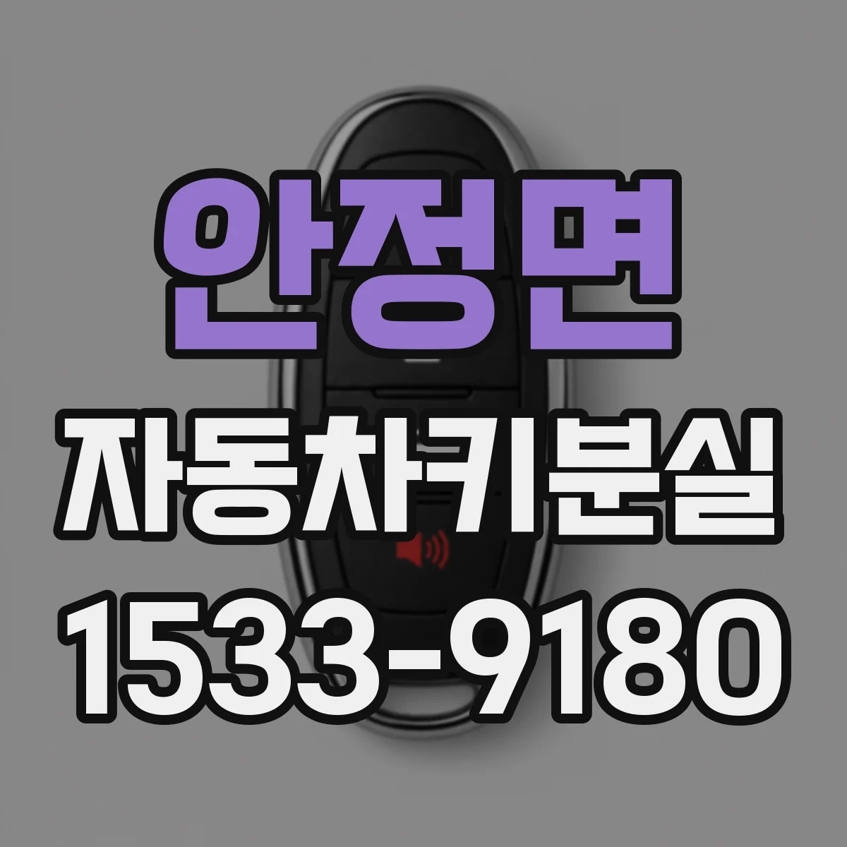 안정면 자동차키분실