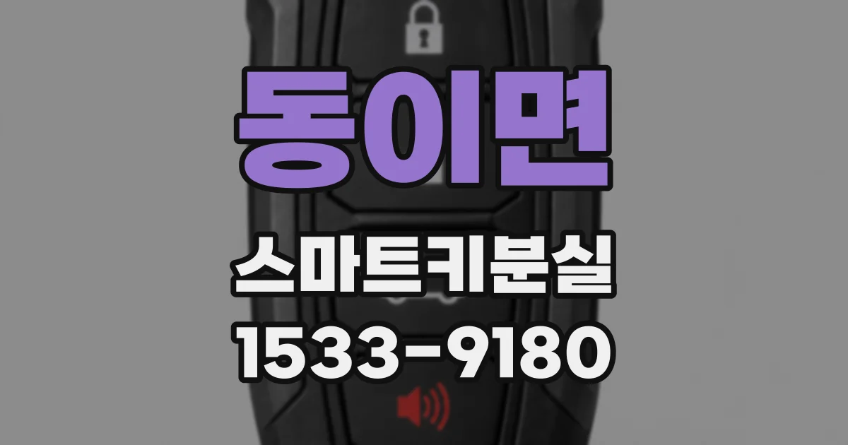 동이면 스마트키분실
