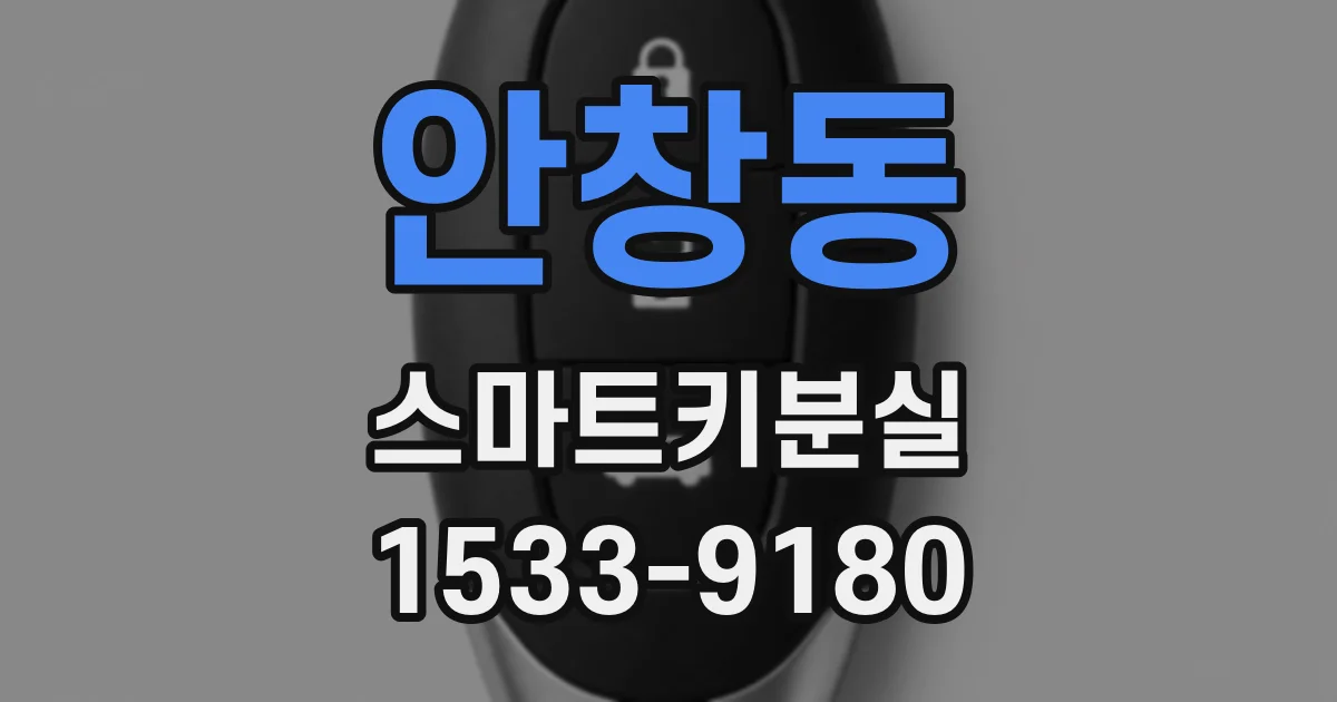 안창동 스마트키분실