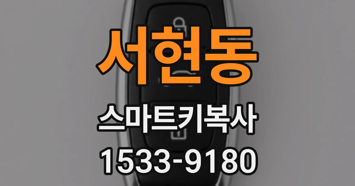 서현동 스마트키복사