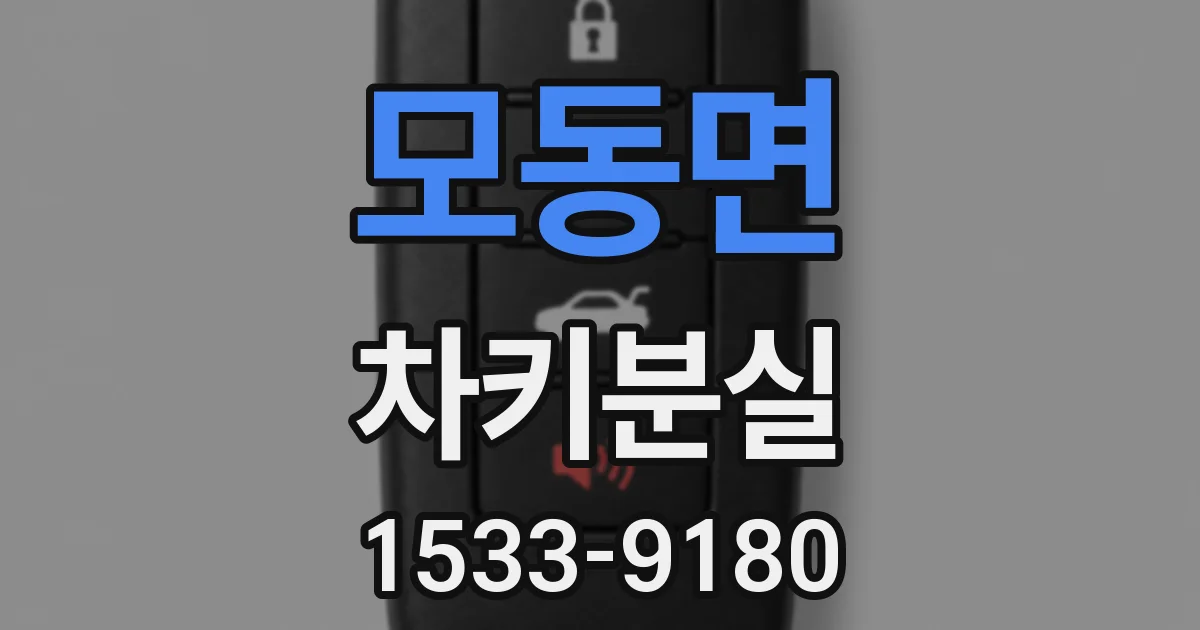 모동면 차키분실
