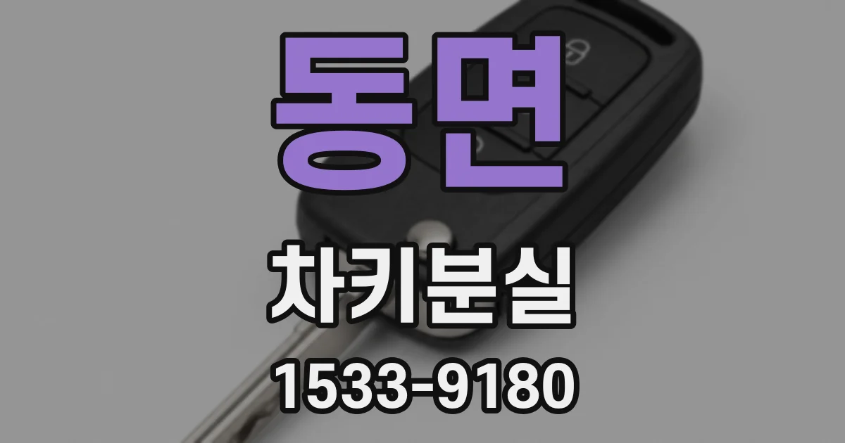동면 차키분실