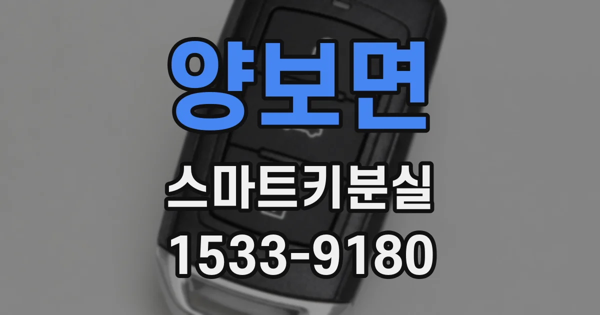 양보면 스마트키분실