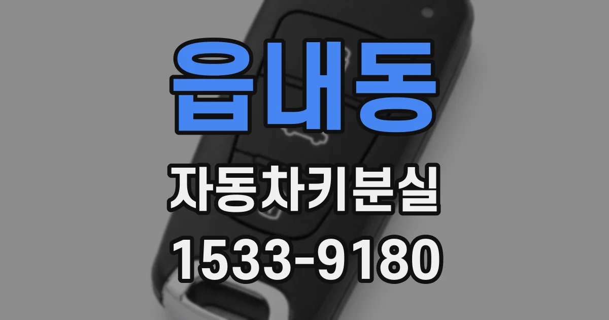 읍내동 자동차키분실