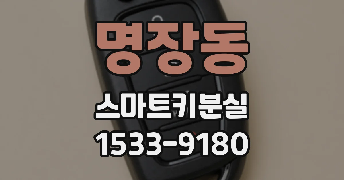 명장동 스마트키분실