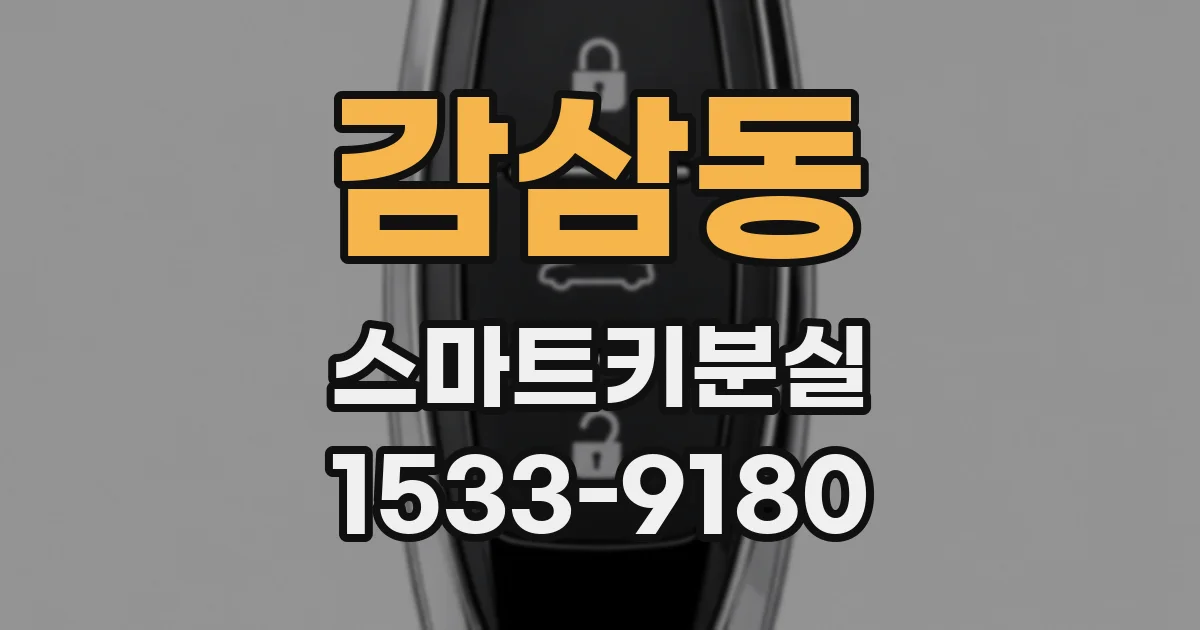 감삼동 스마트키분실