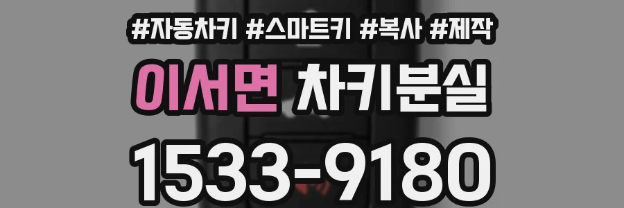 이서면 차키분실