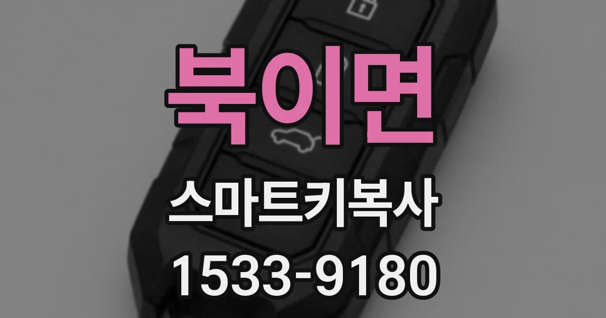 북이면 스마트키복사