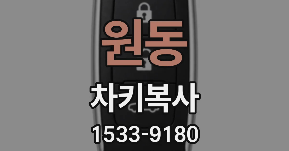 원동 차키복사
