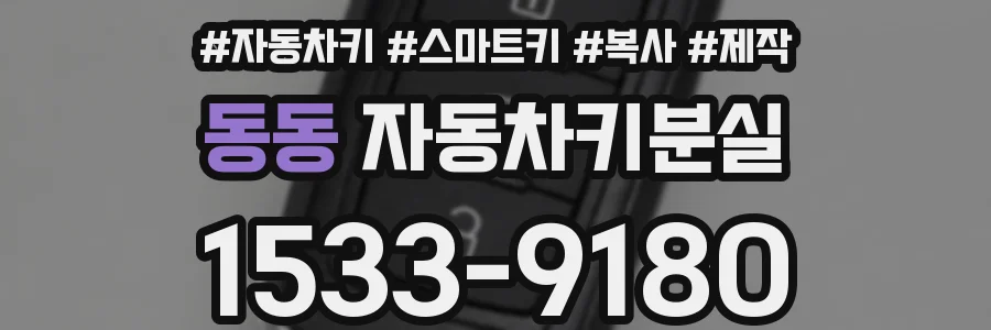 동동 자동차키분실