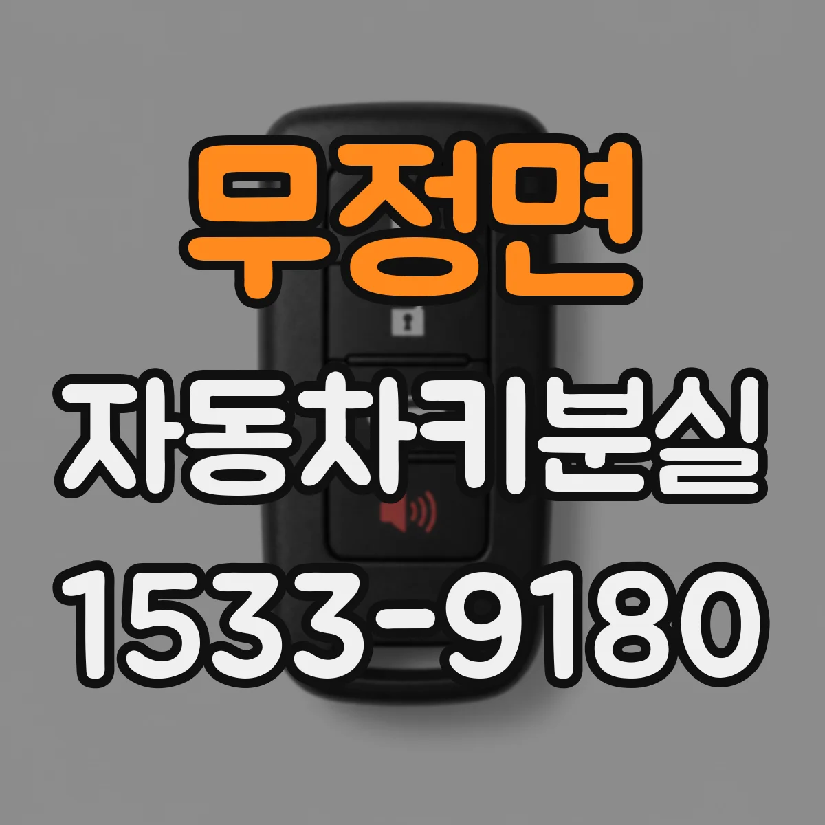 무정면 자동차키분실