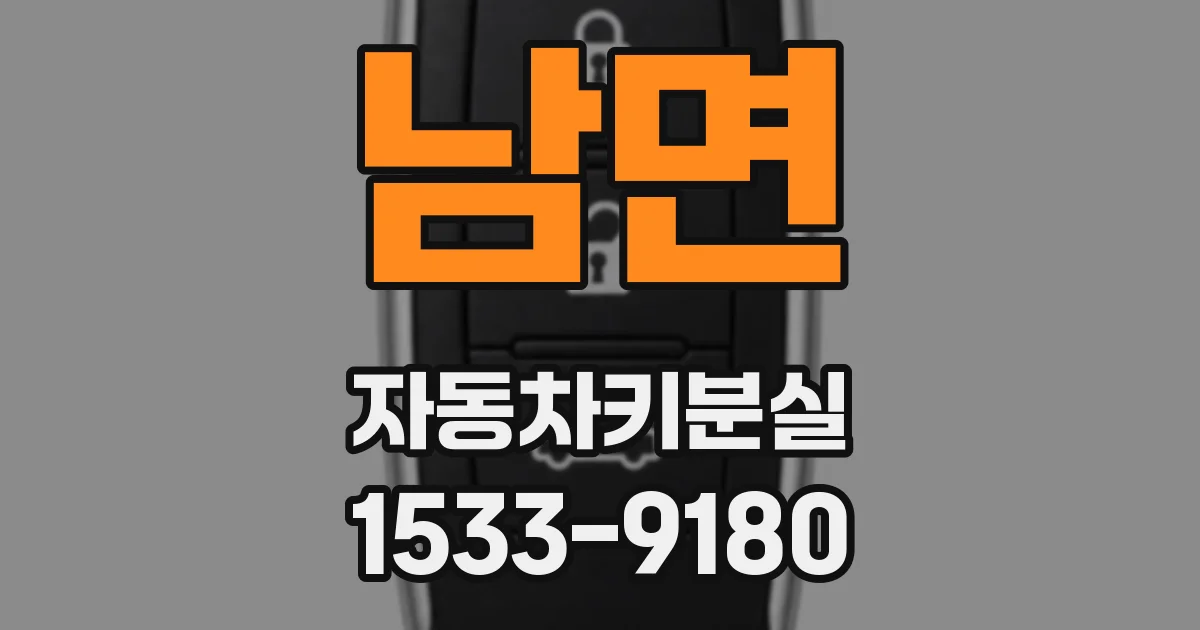 남면 자동차키분실