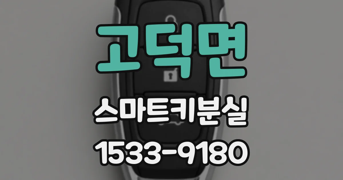 고덕면 스마트키분실