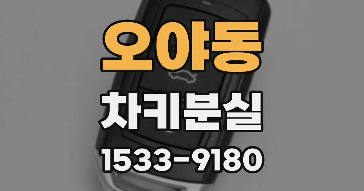 오야동 차키분실