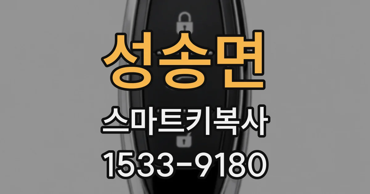 성송면 스마트키복사