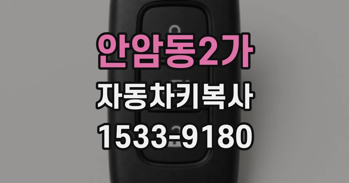 안암동2가 자동차키복사