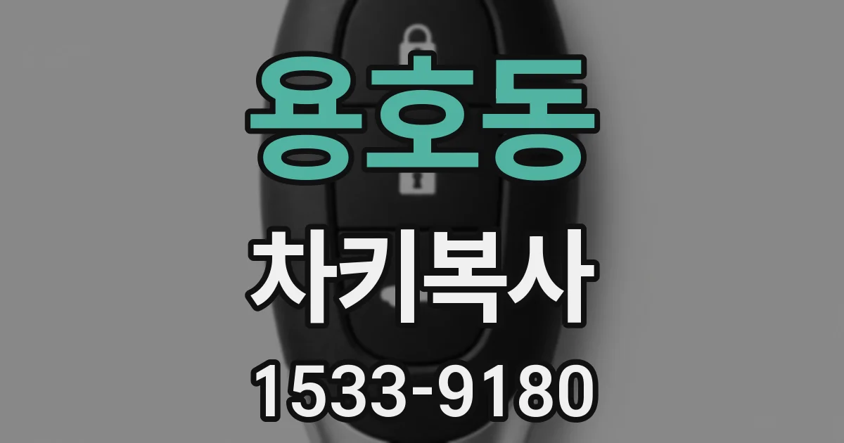 용호동 차키복사