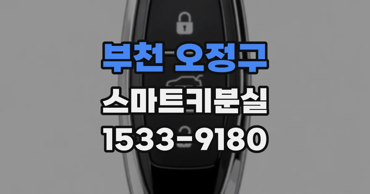 부천 오정구 스마트키분실