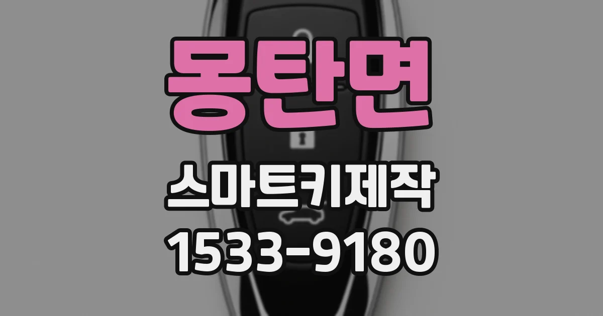 몽탄면 스마트키제작